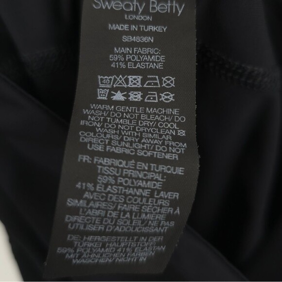 Sweaty Betty Zero Gravity Leggings Crop Black Venting Athleisure Gym XS - Picture 11 of 16